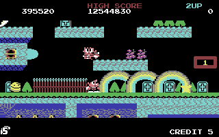 Rainbow Islands C64 gameplay